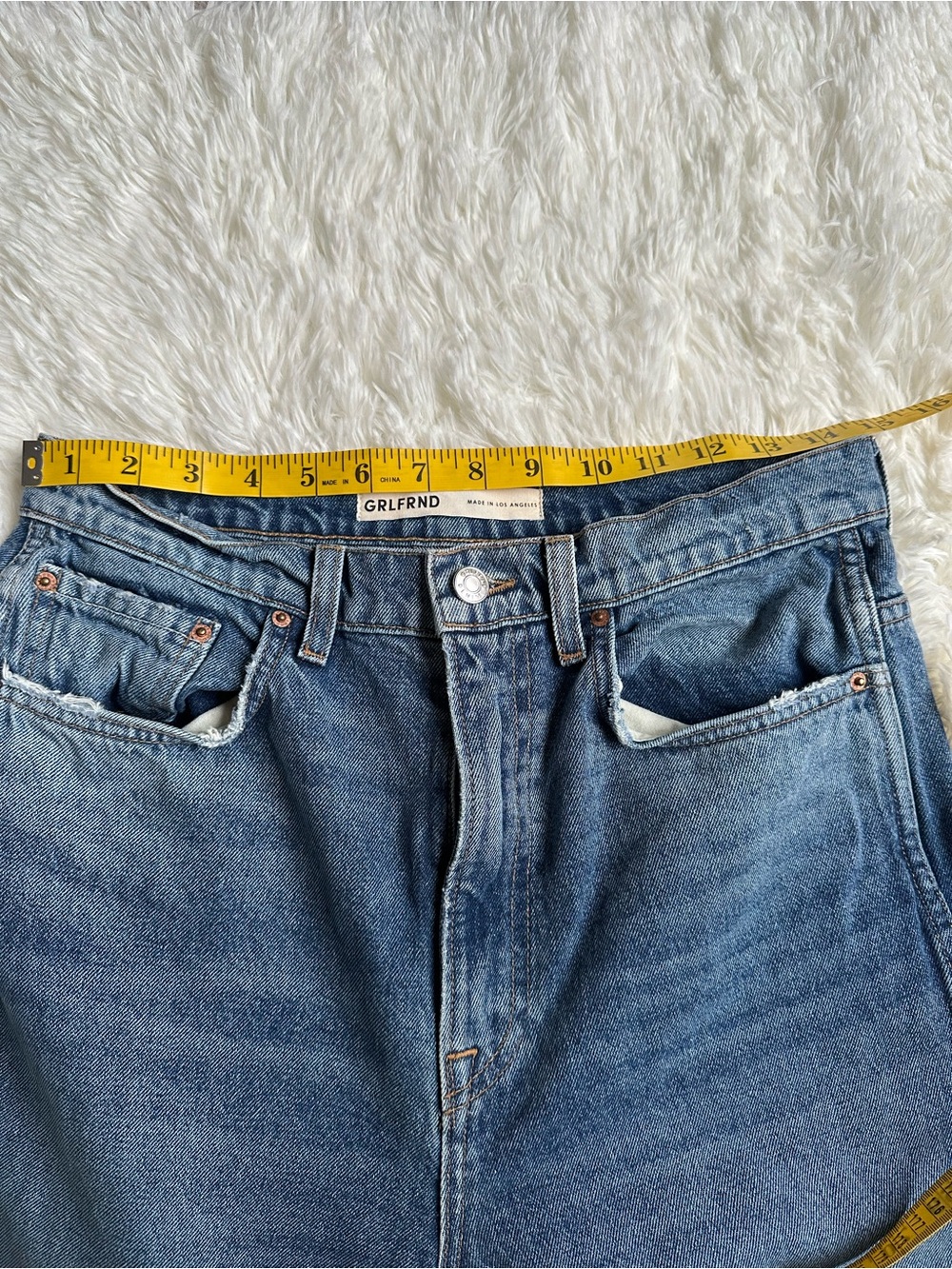 GRLFRND Sara Super High Rise Slim Straight Jeans - Sz 29 - Picture 10 of 12